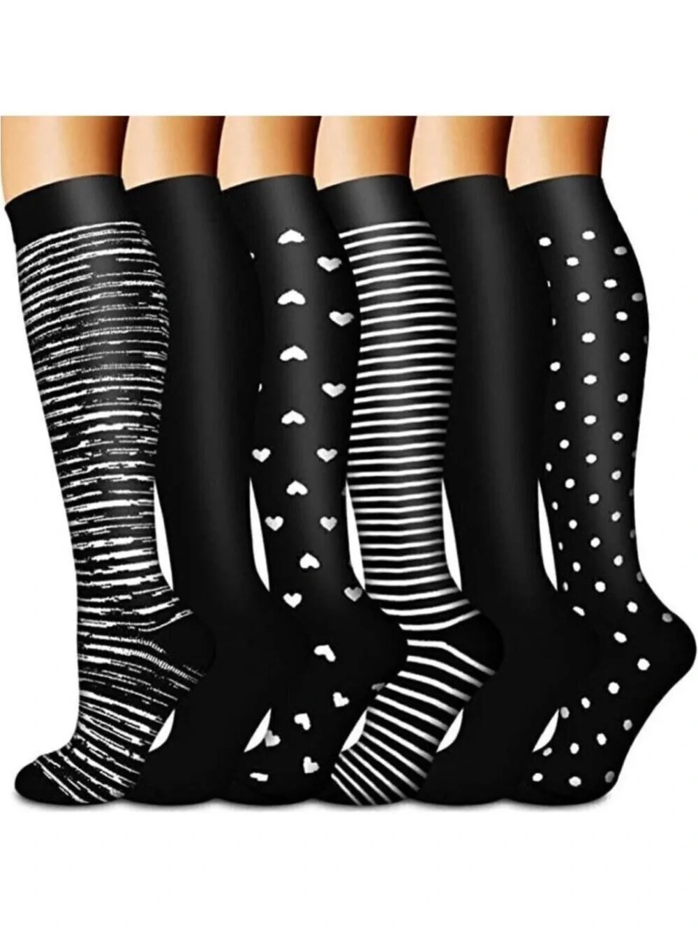 🆕🧦 Copper Infused Luxury Knee High Compression Socks Warm Long Stockings NWT🧦